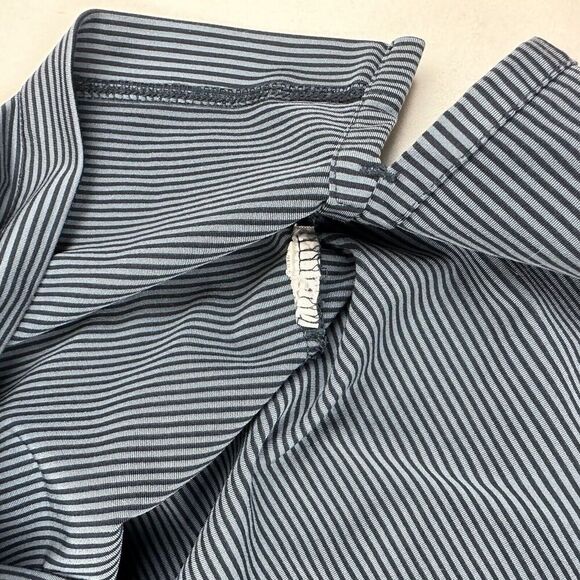 Dunning Golf Riverbend Country Club 1957 Blue Striped Polo Shirt S/S Sz L - Picture 6 of 6